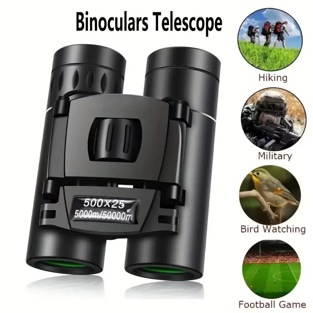 NEW 500X25 Hd Zoom 5000M/50000M Binoculars Telescope Folding Long-Distance Vision Micro Telescope For Camping Outdoor Sports
