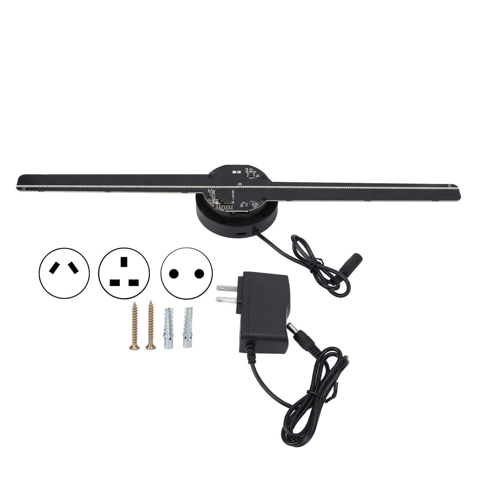 3D Hologram Fan 224 LED Light Beads 380*720P High Resolution 3D Advertising Player for Business Store Shop Bar