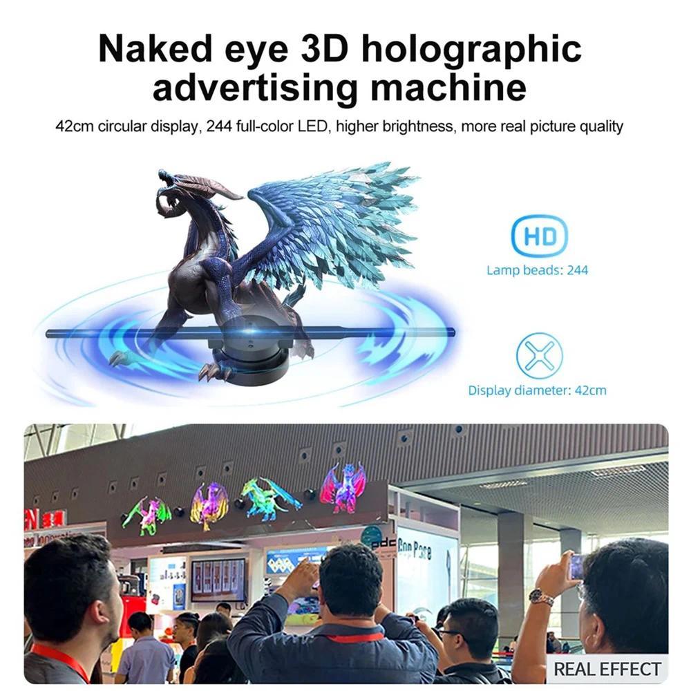 Unboxing and Review: The 3D Hologram Fan 42CM WiFi 3D Holographic Projector Advertising Display Light HD Holographic Projector for Stores Bars Party Xmas Experience