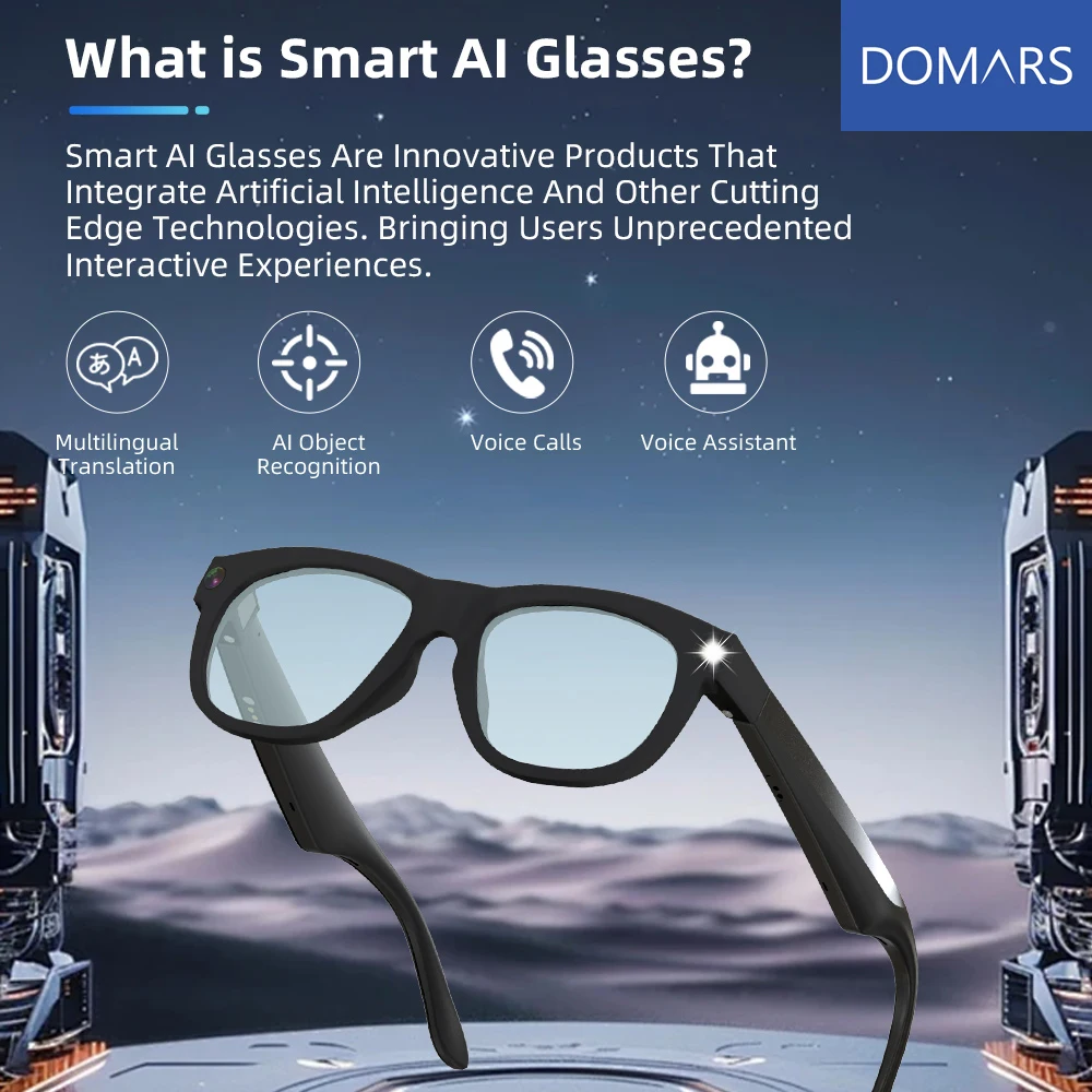 The Ultimate Guide to Domars AI Glasses Include High-definition Camera Multilingual Intelligent Translation Built-in Photo and Video Recording System: Everything You Need to Know
