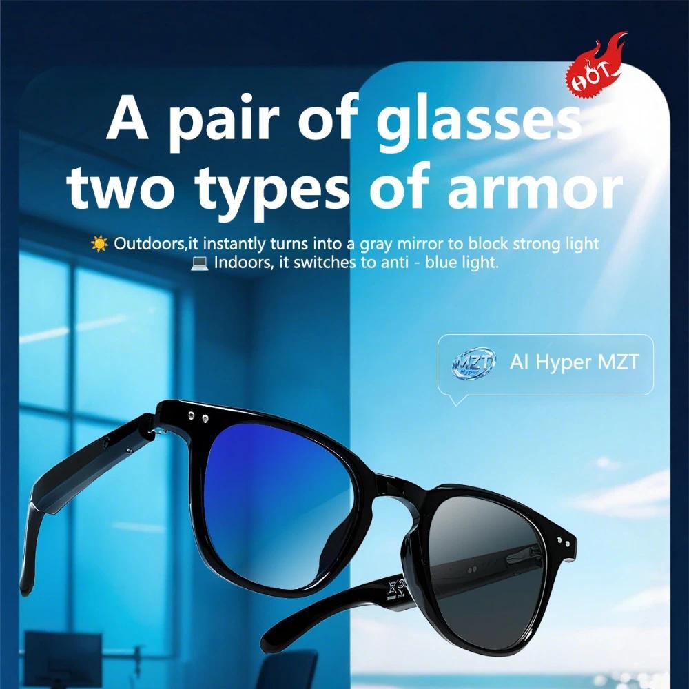 Bluetooth Smart Glasses AI Translation Object Recognition with Camera for Taking Photos Voice Assistant Calling and Music - Image 3
