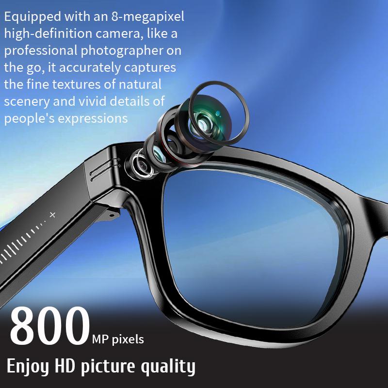 2025 New Upgrade Smart Glasses With Camera Video Recording AI Photo Recognition Bluetooth Call Translation Voice Sunglasses Men Dustproof Memory Phone Portable Wearable Change Color Lens - Image 3