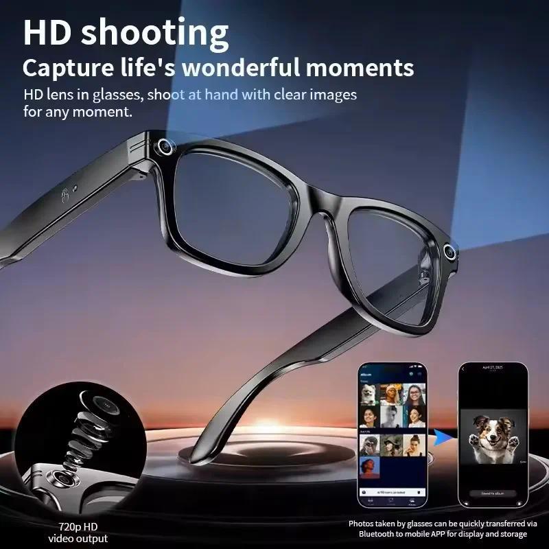 2025 New Upgrade smart glasees With Camera Video Recording AI Photo Recognition Bluetooth Call Translation Voice Sunglasses Man - Image 2