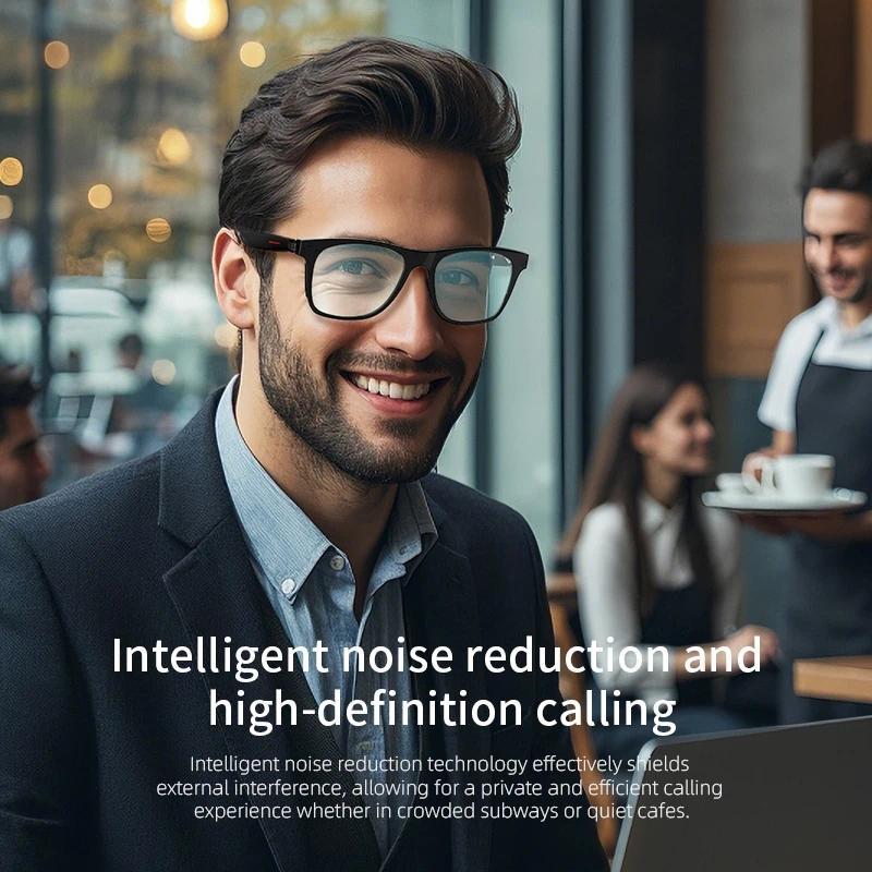 Smart Glasses  Remote Shoot Bluetooth Music Driving Headphones Call Sunglasses AI Voice Assistant Binaural Touch For Men - Image 2