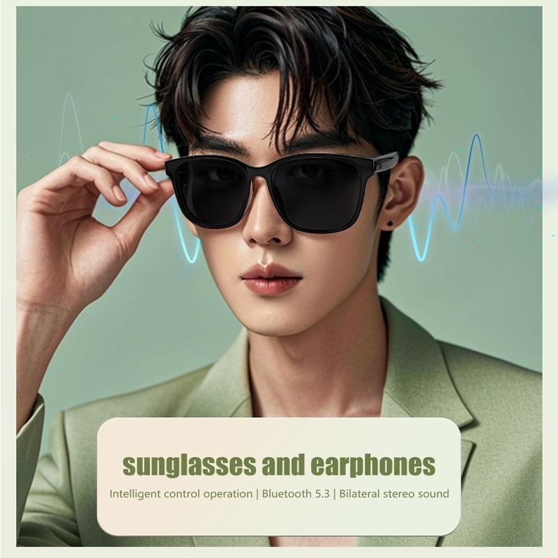 LIGE Fashion AI Smart Bluetooth Glasses Voice Assistant Bluetooth Call Playing Music Men Women Smart Sunglasses Camera Control - Image 5