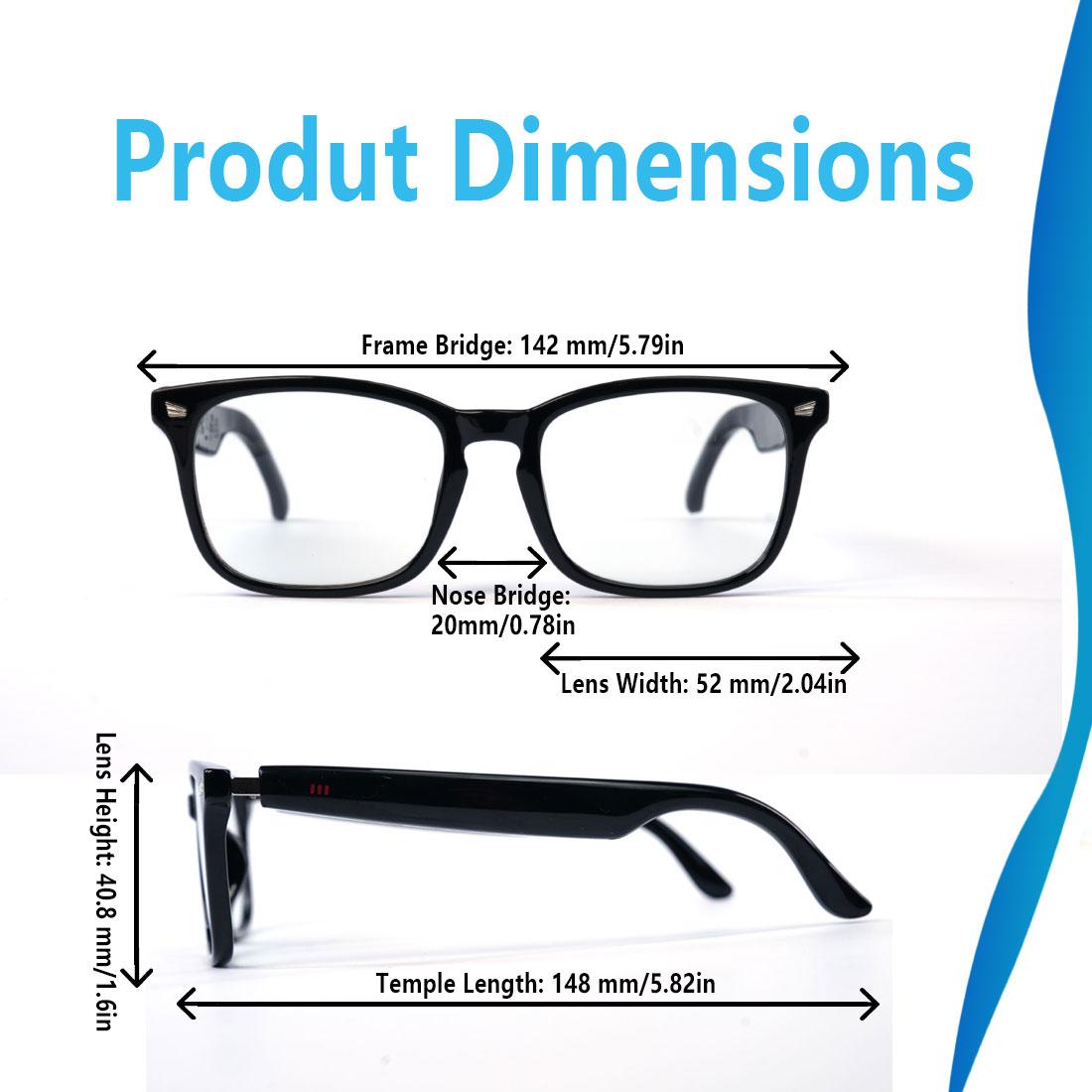 Smart glasses, app translation, color-changing lenses, high-definition voice calls, Hi-Fi music quality, open-ear audio glasses. - Image 5
