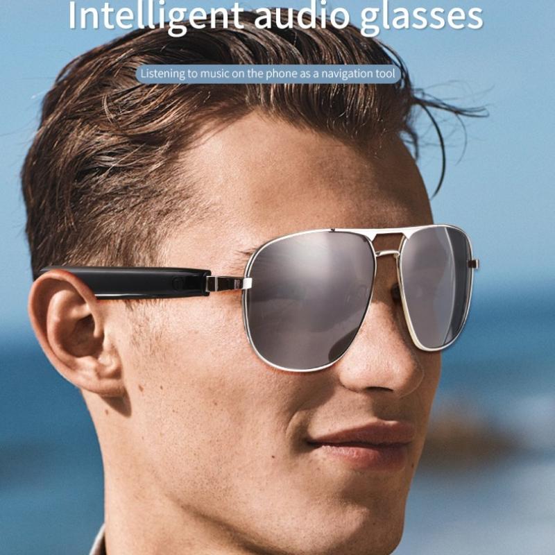 GS02 AI smart glasses bluetooth call stereo music hands-free anti-blue light Color Changing smart sunglasses sports sunglasses - Image 3