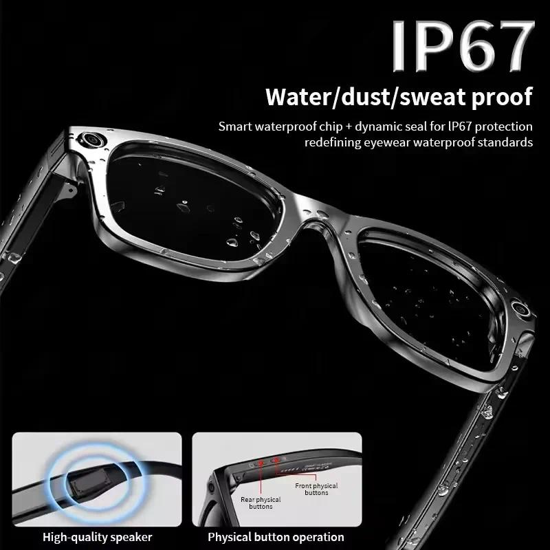 2025 New Upgrade smart glasees With Camera Video Recording AI Photo Recognition Bluetooth Call Translation Voice Sunglasses Man Wearable Change Color - Image 4