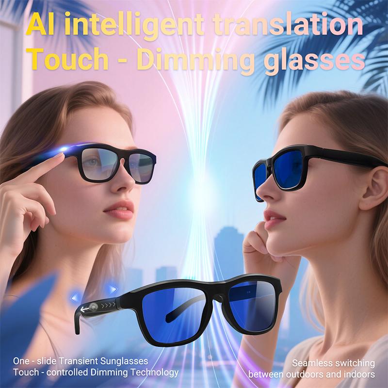 Touch Smart Change Color Sunglasses Women Men 2025 AI Intelligent Translation Eyewear Wireless Bluetooth Call Music Sun Glasses - Image 4