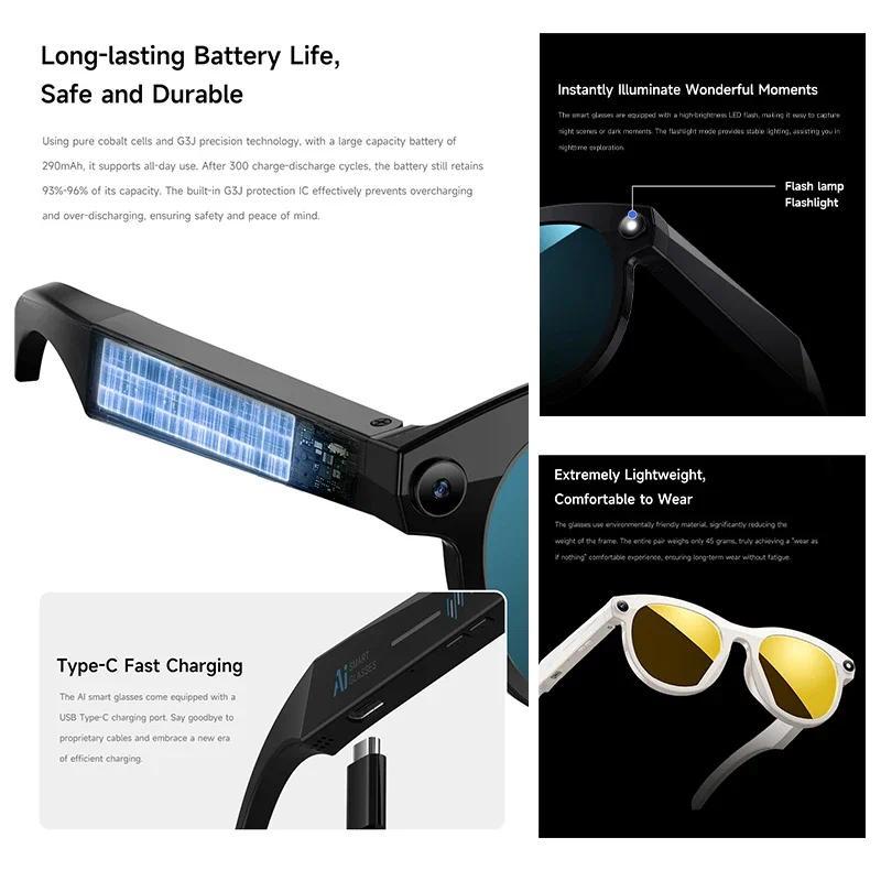 AI smart glasses 8-megapixel recording video photography listening to music recognition answer translation waterproof Bluetooth vs Competitors: Which One Should You Choose?