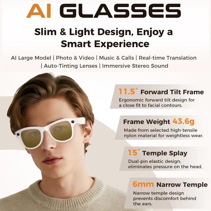 The Future of Technology: Exploring 2026 AI Voice Assistant Smart Glasses 4K HD Camera/Photo/Music Real-Time Translation/Recognition Dual Lenses Anti-Blue Glasses's Innovations
