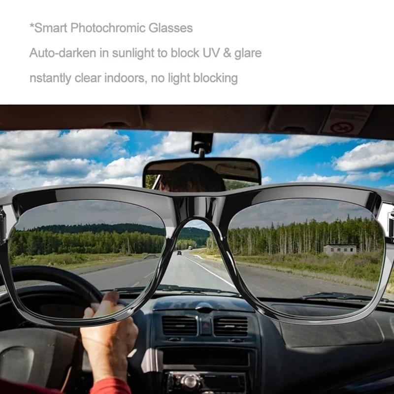 6K HD AI Smart Glasses Photochromic Multifunction Bluetooth Calling Voice Assistant Music Player Translate Camera 2026