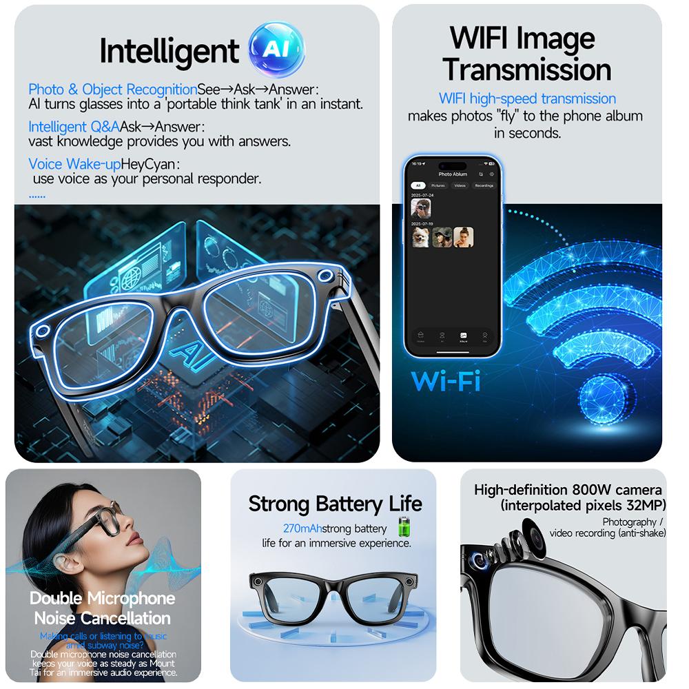Real User Stories: How 2026 AI Color-Changing Smart Glasses 800W Camera Men Translation Glasses Waterproof Call Photo Video Recording Smart Sunglasses Changed Their Lives