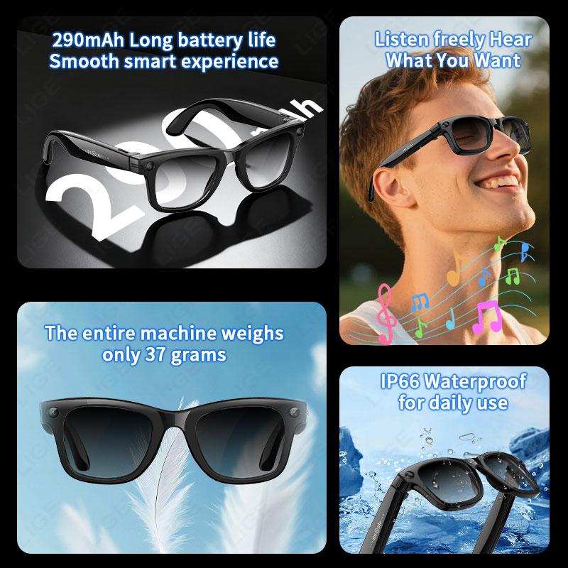 The Ultimate Guide to AI Smart Glasses 5 Million Pixels Recording Videos Photo Recognition Answer Translation 290mAh IP66 Waterproof Bluetooth Glasses: Everything You Need to Know