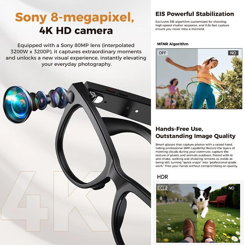 How 2026 AI Voice Assistant Smart Glasses 4K HD Camera/Photo/Music Real-Time Translation/Recognition Dual Lenses Anti-Blue Glasses Can Transform Your Daily Routine