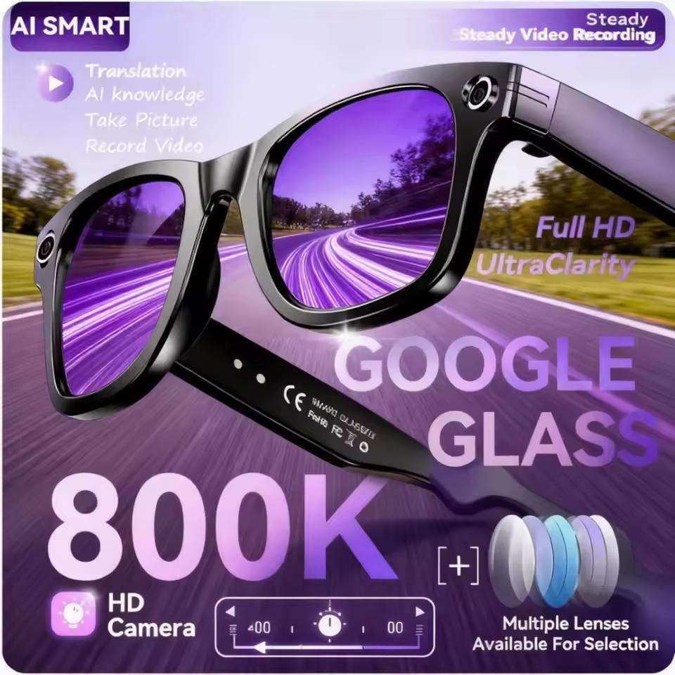 Discover the Revolutionary Features of New 800W Camera AI Glasses Men Color-Changing Smart Translation Glasses Photo Video Recording Waterproof Call Smart Sunglasses