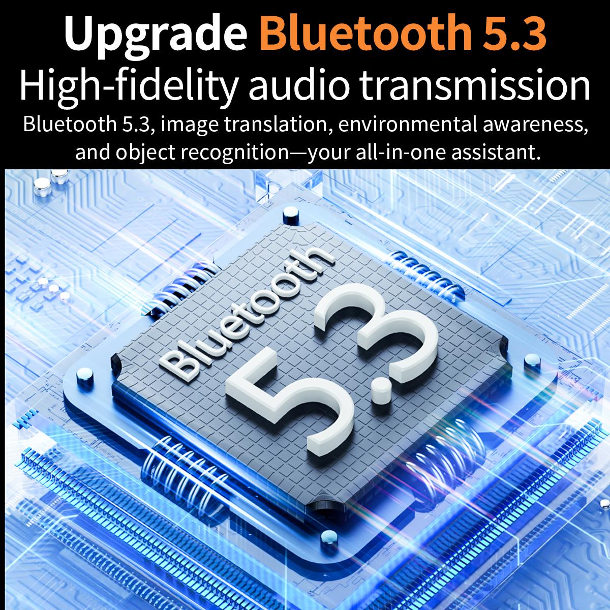 Smart Glasses, AI V3, with 8MP Camera, Compatible with ChatGPT
Features: Bluetooth Calls, Voice Assistant, Video Recording, Music Player