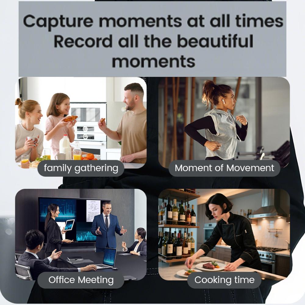 AI Real-Time Translation Smart Glasses 800W Camera 1080P Video Recording Anti-Shake Smart Image Recognition Music Sunglasses Men