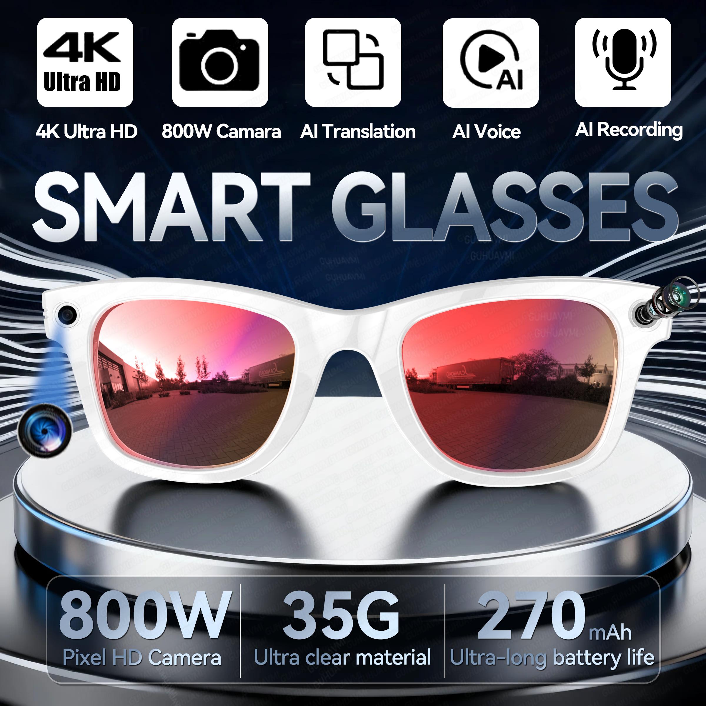 The Future of Technology: Exploring 2025 Smart Glasses Women Wireless Bluetooth Call Sunglasses 800W Pixel Dual Camera Voice Assistant Intelligent Translation Glass's Innovations