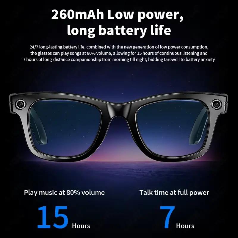 Discover the Revolutionary Features of Smart Glasses, Bluetooth, Camera, Video Recording, AI Photo Recognition, Answer, Translation in 100+ Languages, Music Player, Suitable for Men and Women, Release Date: 2025