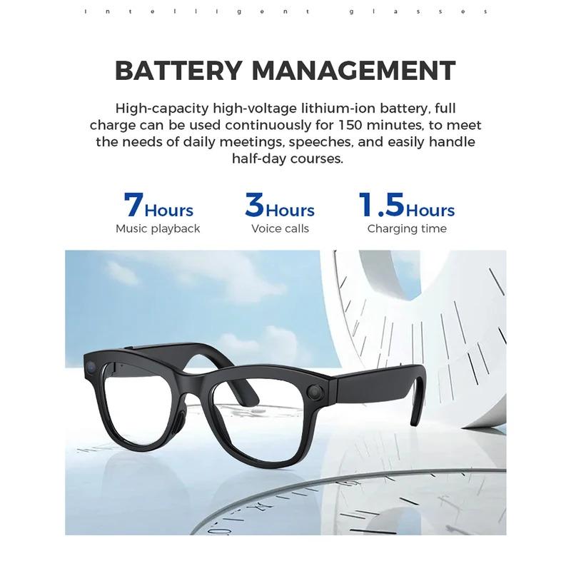 AI Smart Glasses M01 for Photography Object Recognition Video Recording Bluetooth Music Calling AI Recognition Translation