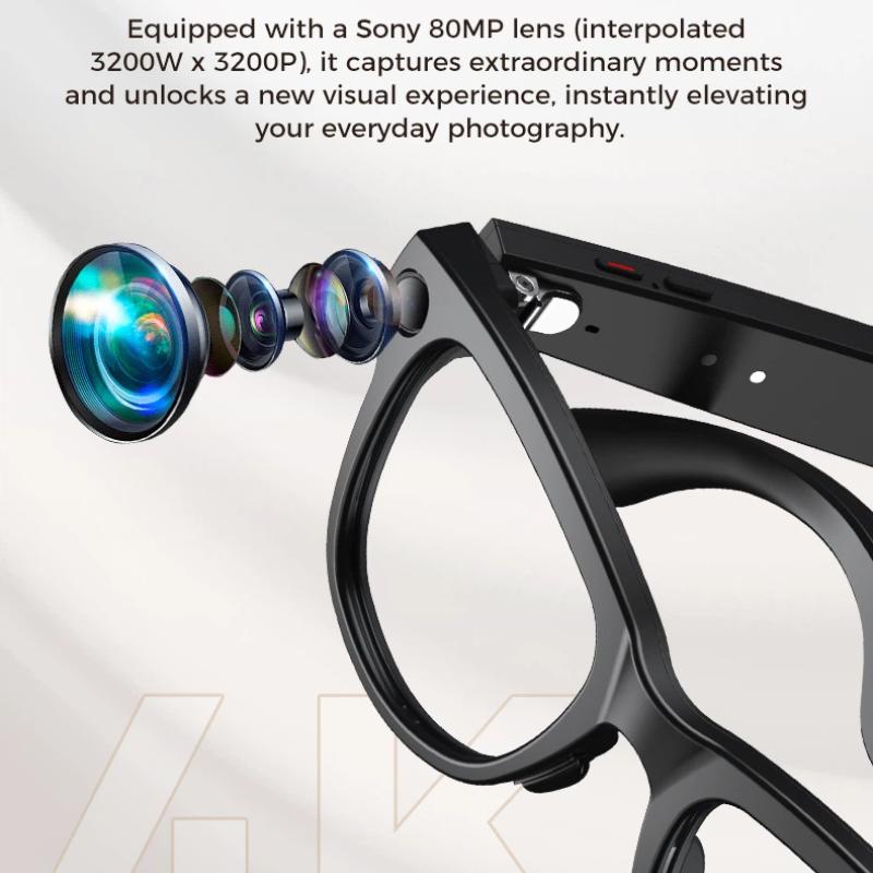 Why Newest Smart Glasses with Exclusive Charging Case M02 Ultra 4K HD Camera AI Translation Recognition Bluetooth Call Music Glasses is Changing the Game in 2024