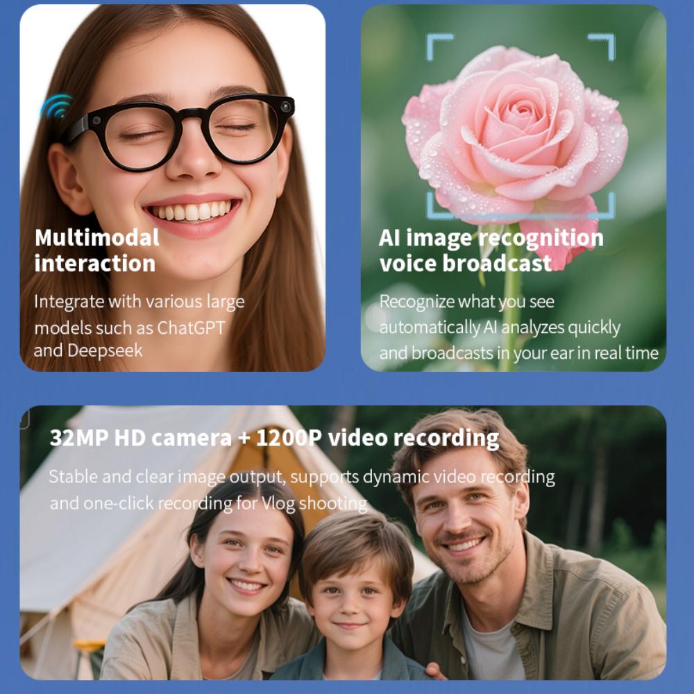 How AI  Camera Intelligent Recognition Voice Call Noise Reduction Sunglasses 1080p HD Mini Camera Glasses Sports DVR Monitoring Can Transform Your Daily Routine