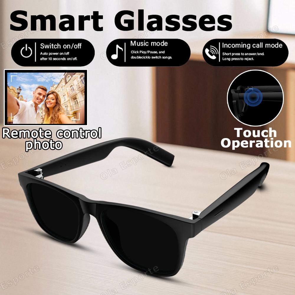 Smart Glasses, Ola Esporte, Bluetooth for Calling, Multifunctional Sunglasses, Blue Light Protection, Wireless Headphones, For Men and Women