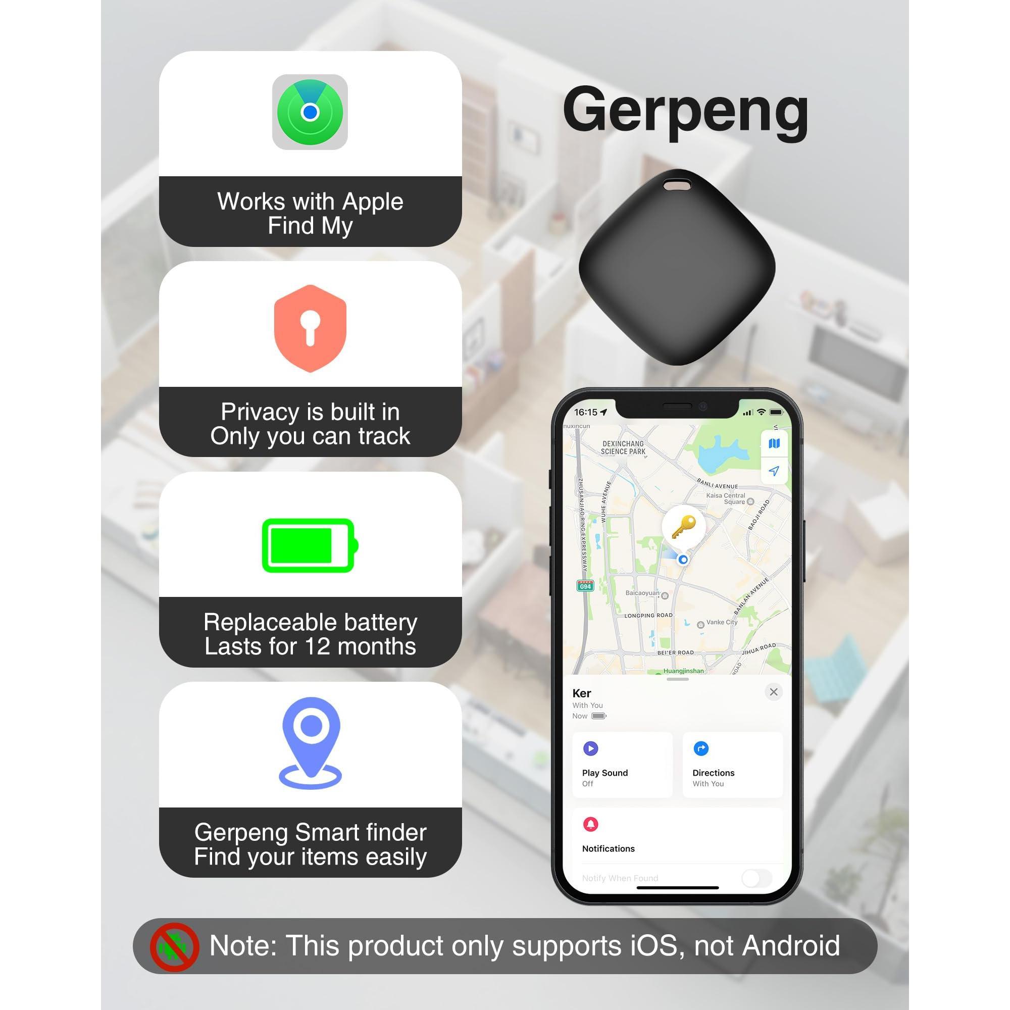 Bluetooth GPS tracker, designed for air tag replacement, compatible with Apple
