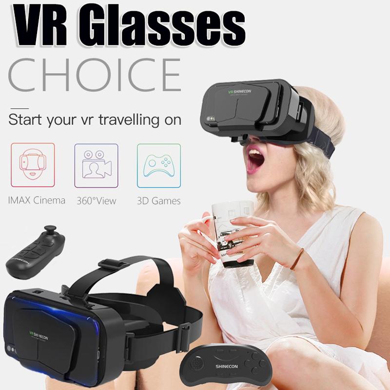 G10 IMAX Giant Screen VR Glasses Virtual Reality Glasses Google Cardboard Box VR Helmet for 4.7-7" Phone Support Game Controller
