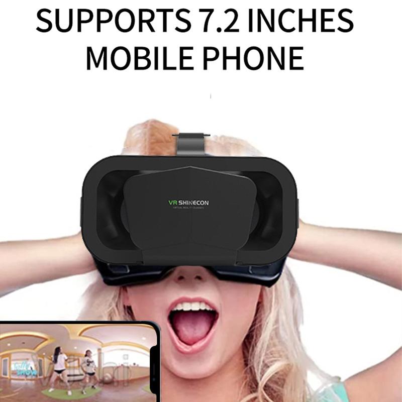 G10 IMAX 3D Movies Giant Screen Virtual Reality Glasses Google Box VR Helmet for 4.7-7 inch Phone Support Game Controller