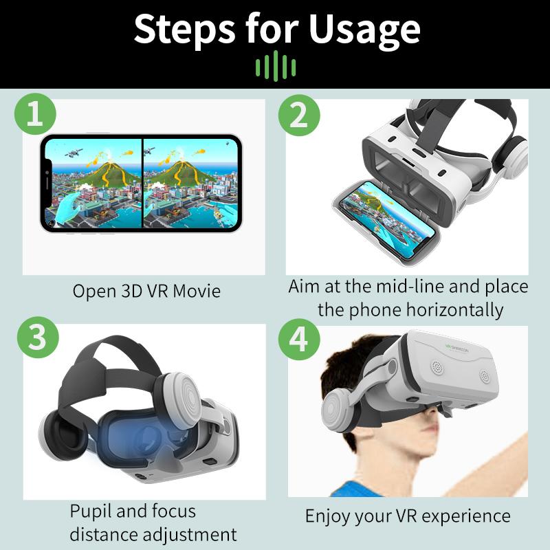 Virtual Reality VR Glasses 3D Headset Devices Viar Helmet Goggles Lenses Smart For Smartphones Phone Mobile Headphone Realidade vs Competitors: Which One Should You Choose?