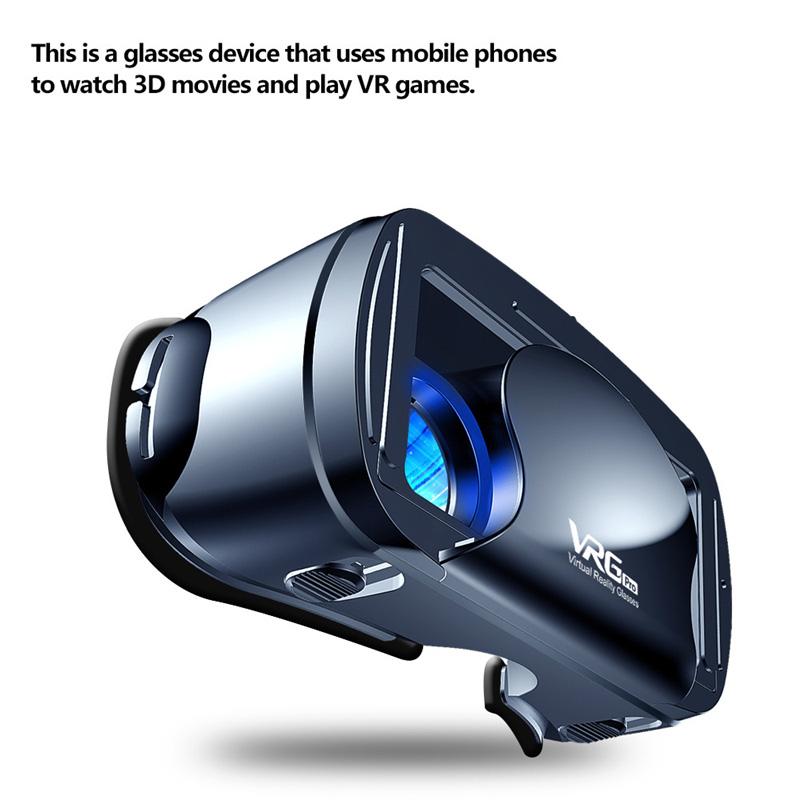 VRG Pro VR Glasses Virtual Reality Headset Devices Viar 3D Helmet Goggles Lenses Smart For Smartphone Cell Phone For 5-7